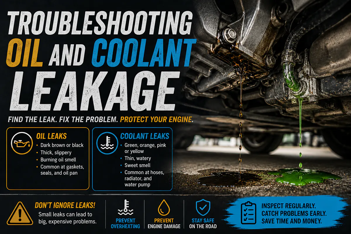 Troubleshooting Oil and Coolant Leakage