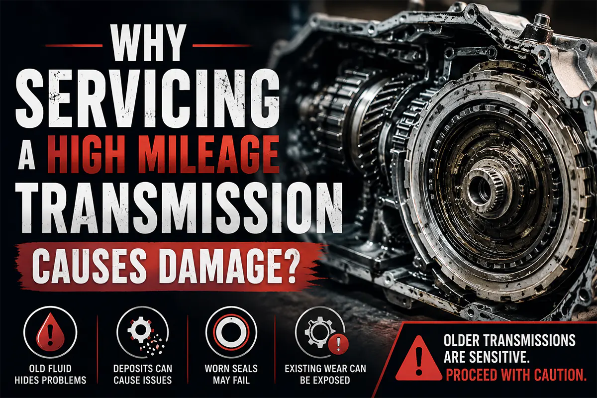 Why Servicing a High Mileage Transmission Causes Damage