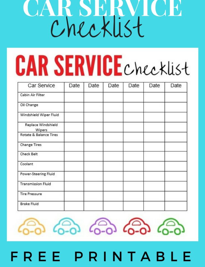 Basic Vehicle Maintenance Tips & Services Checklist