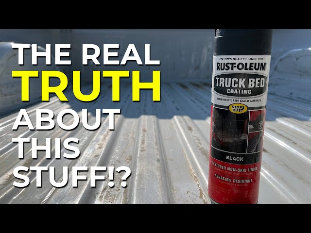 New spray-on truck bed liner product from Rustoleum